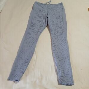 Nike Dri Fit size medium yoga leggings pale grey/lavender scattered print